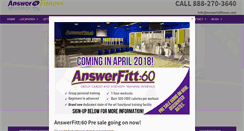 Desktop Screenshot of answerisfitness.com