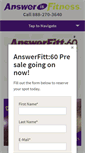 Mobile Screenshot of answerisfitness.com